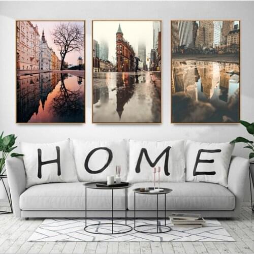 Triptych Diamond Painting Paris City Street 3d cross stitch kit diamond mosaic sale diamond embroidery 3pcs,scenery of wall deco
