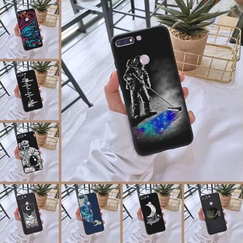 Case For Huawei Honor 8X MAX 10 9 8 7 Astronaut Space Skull Cover For Huawei Honor 7 8 9 10 Lite 7S 7X 7A 7C Pro Phone Cases