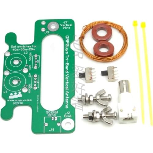 Parts / Assembled Portable 10W 40-30-20m Portable Tri-Band Vertical Antenna DIY