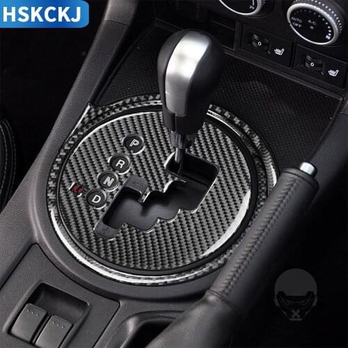 For Mazda MX-5 Miata 2009-2015 MX5 NC Roadster Carbon Fiber Sticker Gear Box Surround Frame Gear Shift Interior Car Accessories
