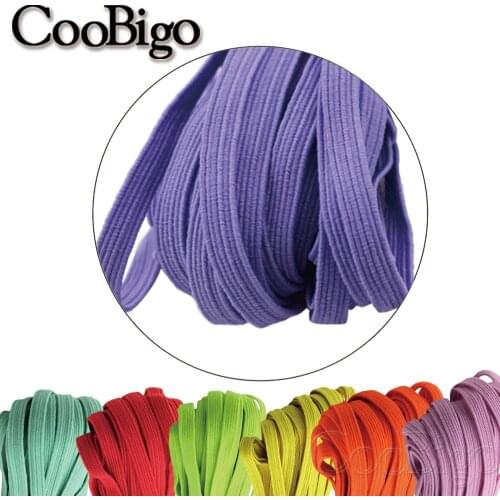 1 Meter 6mm Elastic Ribbon Elastic Band Flat Rubber Band for Webbing Tapes Waist Shoelace Belt Garment Trim Sewing