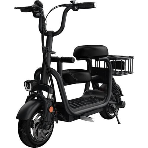 11 Inch Electric City Bike 2 Wheels Electric Bicycles 400W 48V Lightweight Mini Foldable Adult Electric Bicycle Shopping Basket