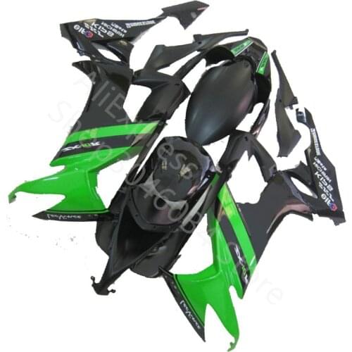Hot sales motorcycle fairing for Kawasaki ZX10R 2008 2009 2010 green black body Fairing Ninja ZX 10R 08-10