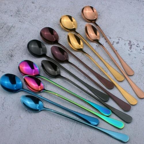 Coffee Spoon Food Grade Corrosion Resistant Stainless Steel Drinking Flatware Spoon Decor for Home Coffee Spoon