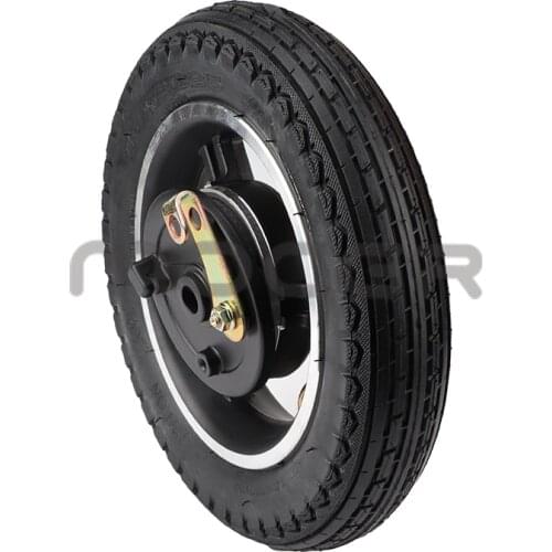 10x2.125 Drum Brake Wheel For Electric Kickscooter 10 Inch Pneumatic Wheel With Drum Brake For Electric High-way Scooter
