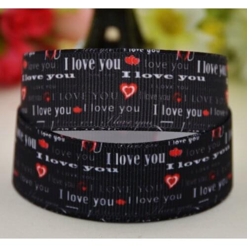 22mm,25mm,38mm,75mm Valentines Day Cartoon Character printed Grosgrain Ribbon party decoration 10 Yards X-01700