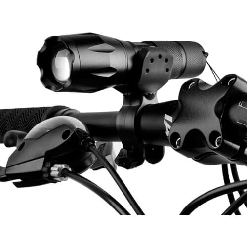 Bicycle Light Bracket Bike Lamp Holder LED Torch Headlight Pump Stand Quick Release Mount 360 Degree Rotatable for Bike Lights