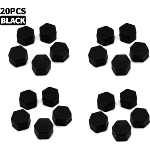 Mayitr 20pcs 21mm Car Styling Wheel Cap Bolts Nut Cover Silicone Auto Wheel Hub Anti Rust Covers Protectors Screw Cap