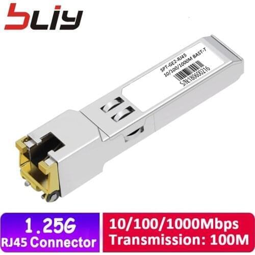 Free shipping rj45 module 10/100/1000Base-T copper ethernet module GBIC Gigabit mini GBIC SFP Module Copper RJ45 SFP Transceiver