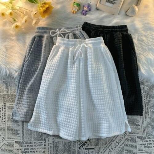 2021 Summer Mens Shorts Fshion Men Clothing Normcore/Minimalist Lattice Shorts Streetwear Casual Shorts Men Trend Sweat Shorts