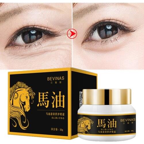 Horse Oil Eye Cream Anti-Aging Wrinkle Moisturizer Firming Nourish Remove Dark Circles eyes bag Lifting Whitening Skin eye Care