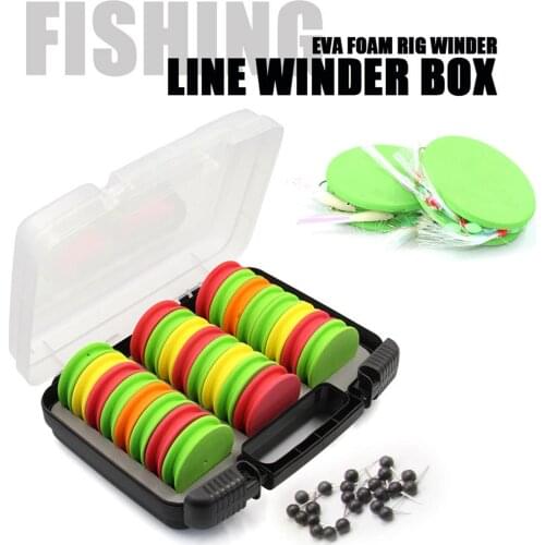 24Pcs Winding Board Main Spool Circle-Line Multicolor Coil Fishing Gear Supplies Fishing Tools Equipment Gift For Fishing Lovers