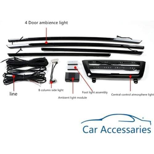 New Car Interior Decorative Led Ambient Door Light Stripes Atmosphere Light With 8 Colors For BMW 3 Series F30 2013-2019