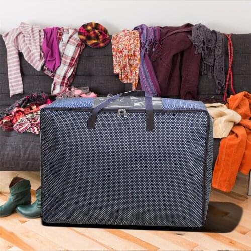 Slim Underbed Gift Organizer Water Proof PVC Fabric Wrapping Paper Storage Bag Clothes Quilt Storage Finishing Bag Home Organize