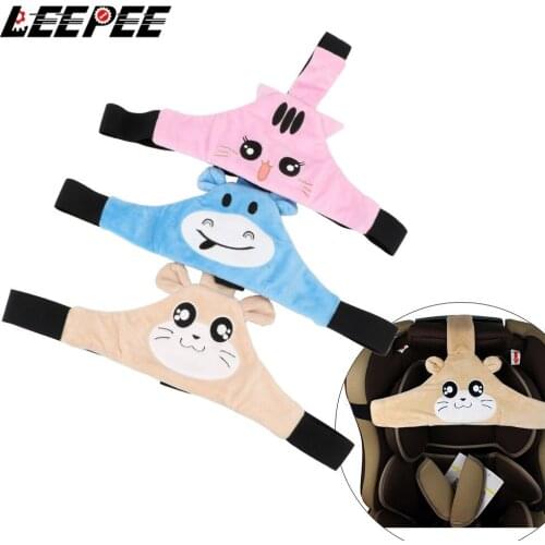 Adjustable Head Fixing Band Baby Support Car Baby Stroller Holder Belt Positioner Baby Seat Kid Sleeping Nap Car Styling