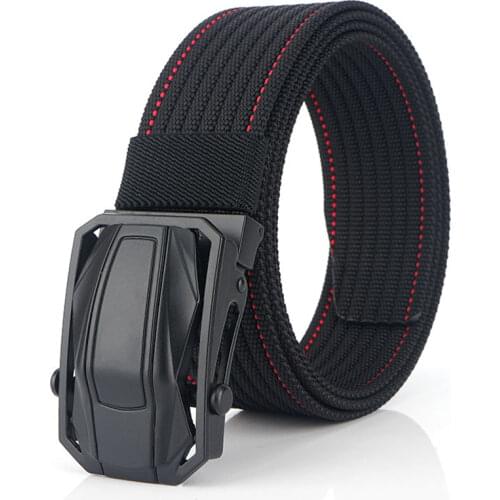 High Quality Military Equipment Canvas Belt For Men Tactical Designer Jeans Belt Nylon Strap Sports Car Design Buckle Waist Belt
