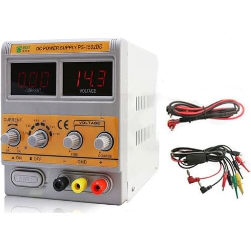 Mobile Phone Repair DC Adjustable Power Supply Voltage Regulator Regulated Power Supply Tools 0-15V 2A 220V BEST-1502DD