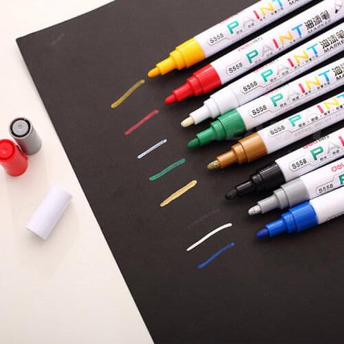 RC 2PCS 8 Colors Optional RC Car Tire Paint Marker Drawing Pen Tool for RC Car Crawler TRX4 Axial SCX10