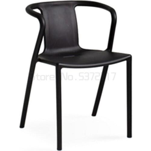 Nordic dining chair fashion Cafe Chair bar chair net red stool back stackable leisure chair