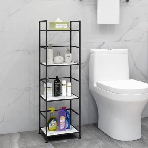 Strong load-bearing washing machine storage rack balcony flip roller storage rack bathroom toilet floor multi-layer rack