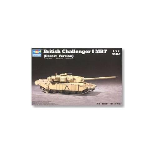 Trumpeter 1/72 scale tank models 07105 British Army Challenger I Main War Tanks Desert Heavy Armored Type