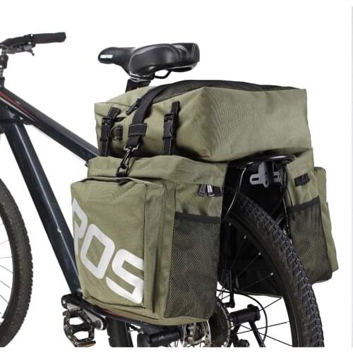 ROSWHEEL Bike Accessories 37L MTB Mountain Bike Rack Bag 3 in 1 Multifunction Road Bicycle Pannier Rear Seat Trunk Bag