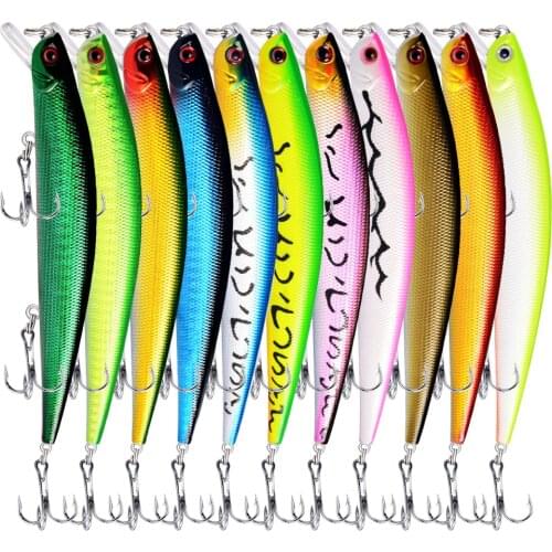 1PCS Minnow Fishing Lure 12.5cm 12.5g Sinking Wobblers Pesca Artificial Hard Bait 3 Hook Crankbait Bass Carp Lure Fishing Tackle