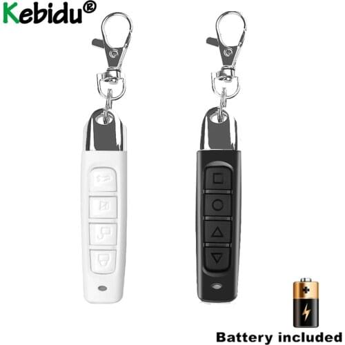433MHz Wireless Remote Control With Key Chain Cloning Duplicator 4 Buttons Electric Copy Controller For Garage Door