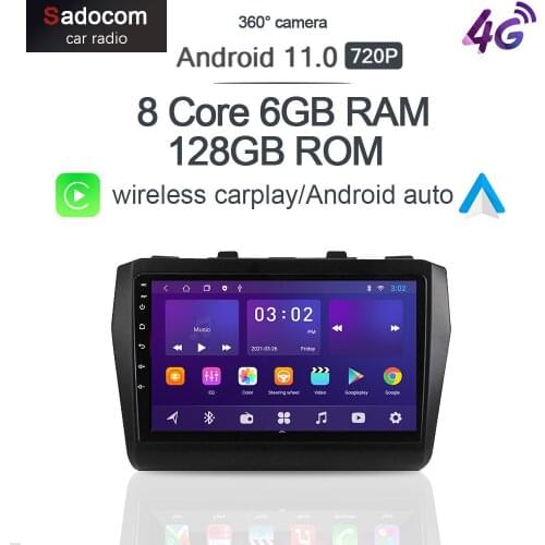 360 Panoramic Camera Carplay 6GB+128GB Android 10.0 Car DVD Player GPS WIFI Bluetooth RDS Radio For Suzuki Swift 2017 2018 2019