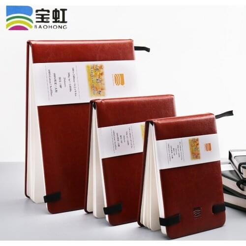 BAOHONG Artist Grade Watercolor Sketchbooks 24 Sheets 140lb/300gsm Hot/Cold Press Paper Book Pu Leather Cover Art Journal Pad