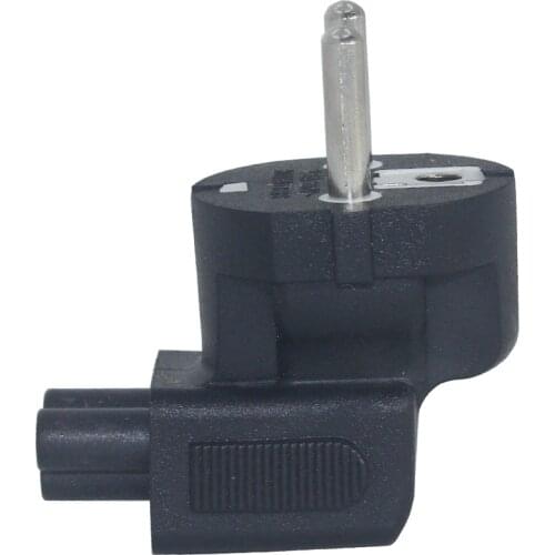 Wireless EU Mains Power Cable plug adapter EU PLug to IEC320 C5 Clover Leaf adapter plug for laptop charger