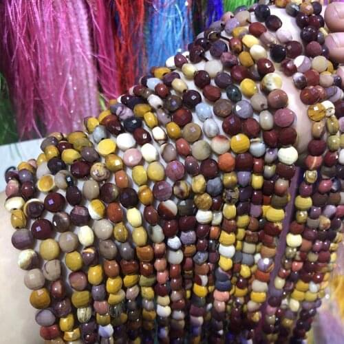 Natural Stone Beads Section Circular Chrysolite High Quality Punch Loose Bead For Jewelry Making DIY Necklace Bracelet Accessory