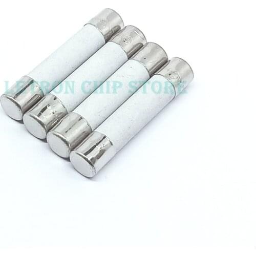 10PCS 6*30mm Fast blow Ceramic Fuse 6x30mm 250V 1A 2A 3A 4A 5A 6A 6.3A 8A 10A 15A 20A 30A 6X30 6*30