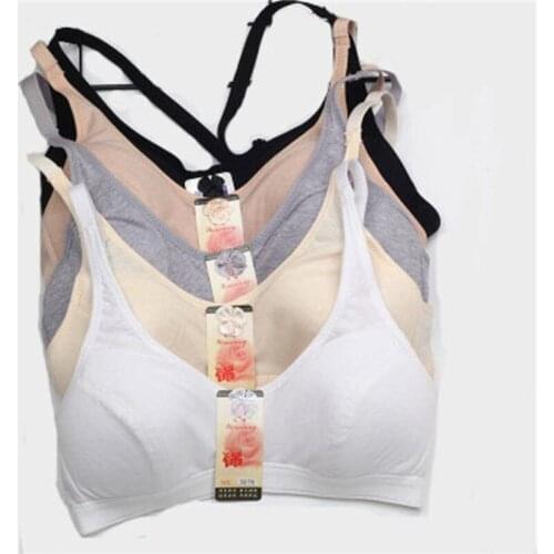 Teenage Underwear Cup Solid Lingerie Children thin Cotton Young Girls Training Bras Wireless Bra Tops Small Bra For Kids child
