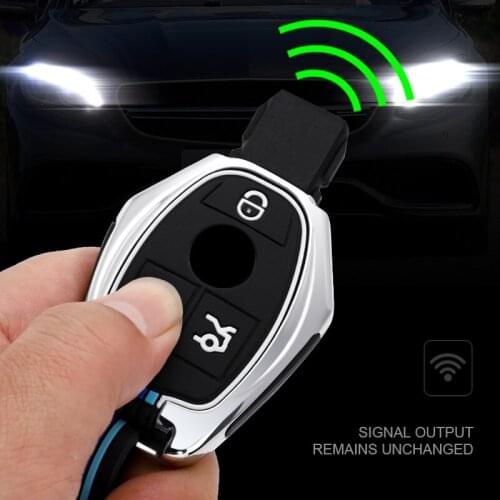 Auto Car Key Case Cover Shell Zinc alloy For Mercedes Benz A B C E GL S GLA GLK CLS Class AMG W204 W205 W212 W463 W176