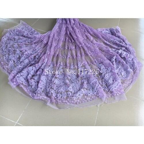 Flower nigerian french tulle lace fabric bridal embroidered tulle lace fabric JRB-11303 with super quality