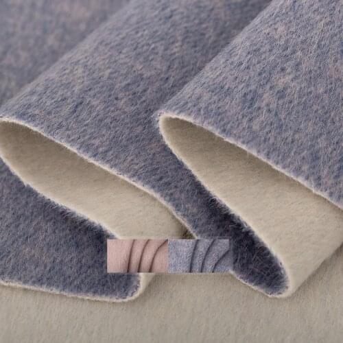 White Waxberry 900g/m Heavy Double-side Rabbit Hair Australian Wool Fabrics Women Overcoat Sewing Cloth Tailor Freeshipping