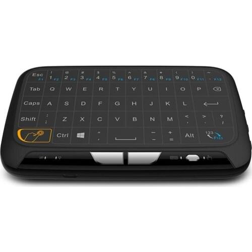 H18 2.4GHz Full Touchpad Keyboard, Wireless Keyboard Mouse Mode Remote Control for Smart TV box