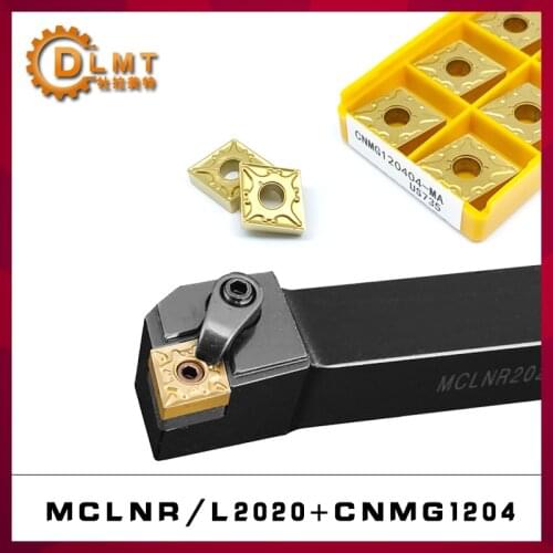 1PC MCLNR2020K12 MCLNL2020K12 Turning Tool Holder MCLNR MCLNL +10PCS CNMG Turning insert CNMG120404 CNMG120404 VP15TF UE6020