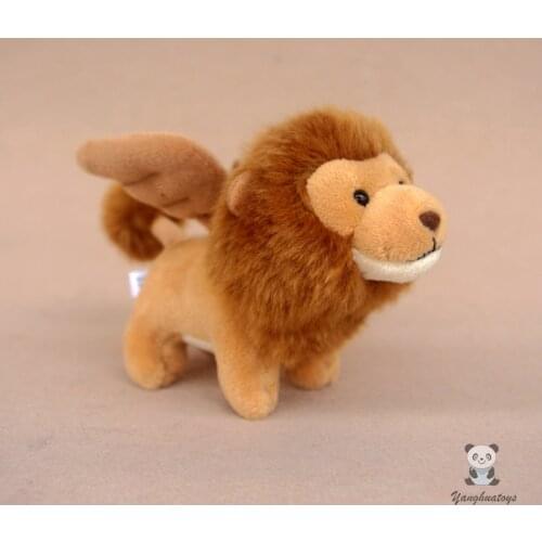 Cute little lion Soft plush toy Pendant Angel lion doll Kiwaii African lions popular science gift toys store