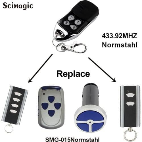 Normstahl RCU 433 2K Remote Control Garage Door Opener Normstahl Rolling Code 433,92 MHz for Gate Control Command 433MHz Key Fob