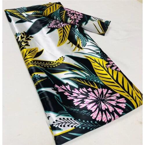 2020 New 4+2yards Unique Checked Organza silk wax high quality african silk organza wax prints fabric for DIY dress wholesale