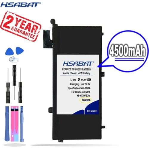 New Arrival [ HSABAT ] 4500mAh HB46K497ECW Replacement Laptop Battery for Huawei Matebook D 2018 PL-W19 MRC-W60