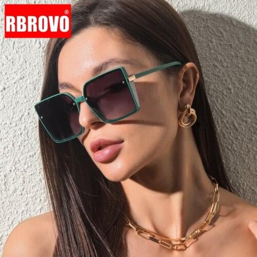 RBROVO New Square Sun Glasses for Women Luxury Designer Eyewear Women/Men Vintage Brand Sunglasses Women Gafas De Sol Hombre