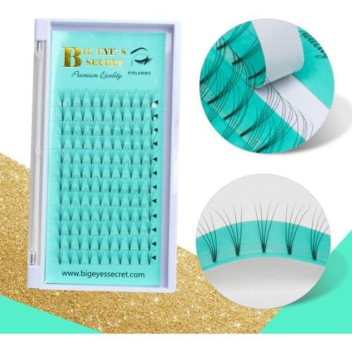 Big Eyes Secret Luxury Pre-fanned 3D 4D 5D 6D Faux Mink Volume Lashes Pre Made Fans Eyelash Extension