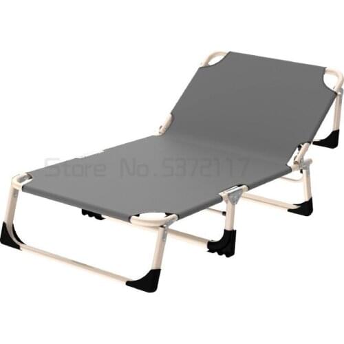 Folding bed lunch break office nap artifact single simple recliner adult marching portable bed