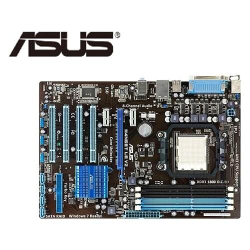 Socket AM3 ASUS M4N68T LE V2 Motherboard M-ATX M4N68T LE V2 Systemboard M4N68T DDR3 For NVIDIA nForce630A Desktop Mainboard Used