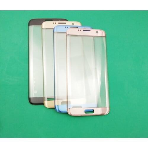 5pcs glass+oca film Original LCD Front Touch Screen Glass Outer Lens For SM Galaxy S6 Edge G925F G925+Adhesive Tools kit