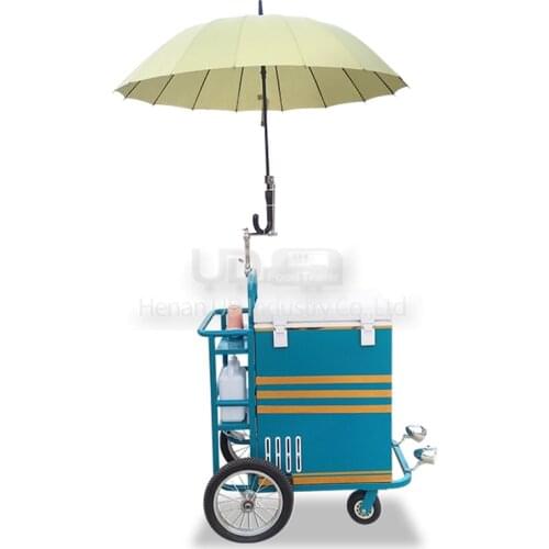 Street Sale Mini Push Food Truck Mobile Snacks Shop Ice Cream Hot Dog Cart