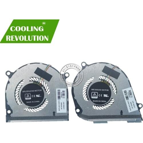 Laptop CPU GPU Cooling Fan DC5V 0.5A 4Pin for HP ENVY X360 15-DS 15-DR 15-DR0004TX 15-DR0006TX 15-DR0010TX L53542-001 L53541-001